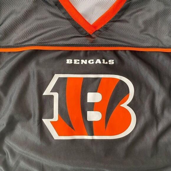 Cincinnati Bengals youth XL boys reversible pullover flag football jersey - Picture 2 of 6